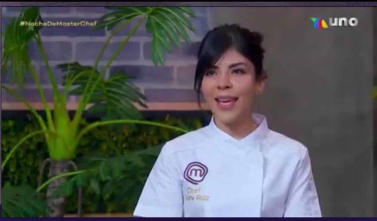 La tabasqueña Gaby Ruiz da una clase de cocina en Master Chef 