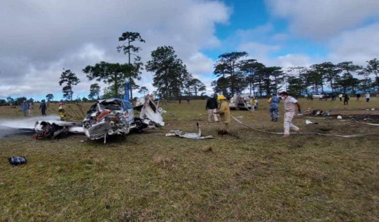 Se desploma avioneta en Comitán Chiapas