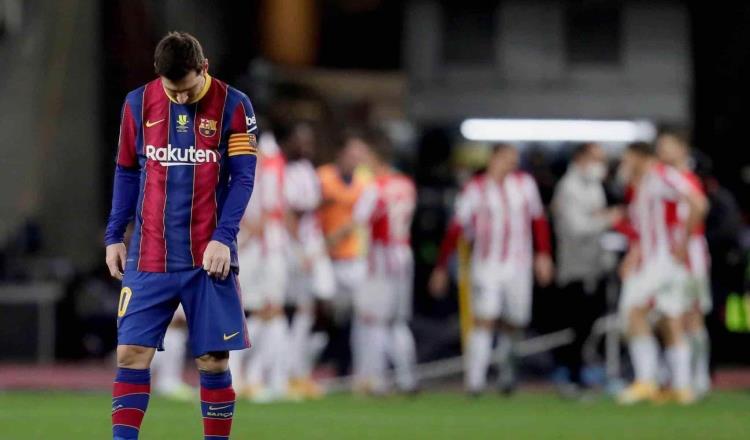 Suspenden dos partidos a Messi por ‘golpe’ en la Supercopa