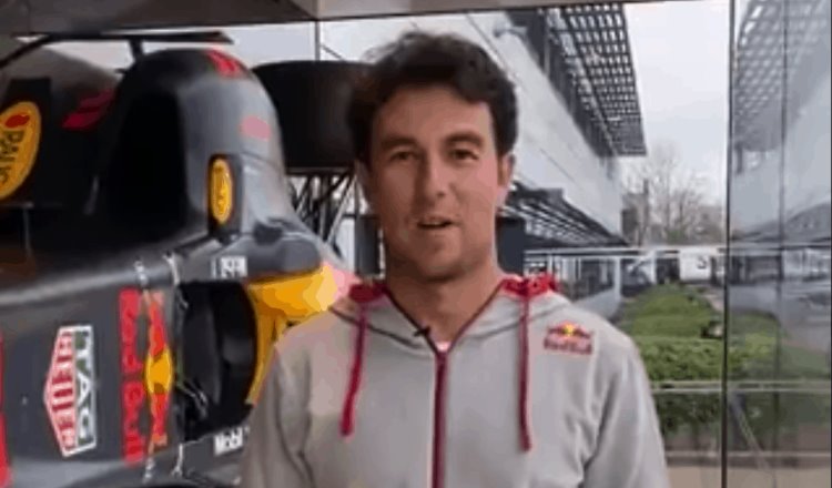 “Checo” Pérez hace visita de reconocimiento en las instalaciones de Red Bull
