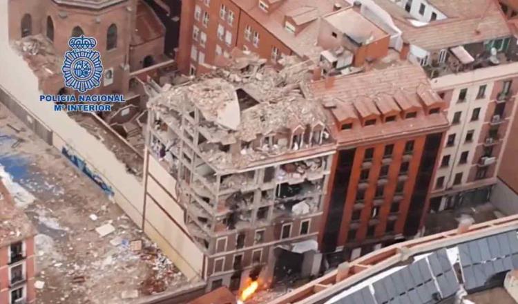 Explosión en edificio en Madrid, deja tres muertos y 11 heridos