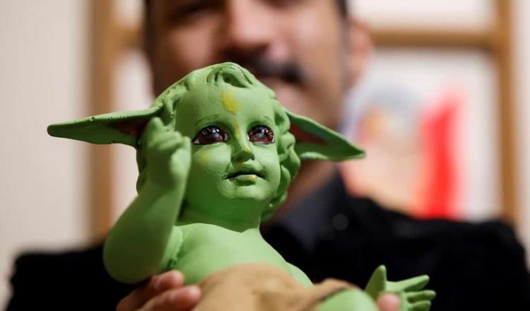“Artista” mexicano interviene imagen del Niño Dios y la fusiona con “Baby Yoda”