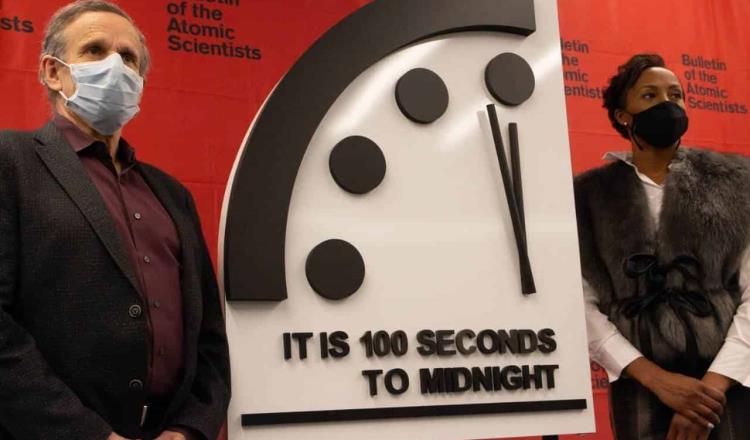 Científicos mantienen ‘reloj apocalíptico’ a 100 segundos del fin del mundo