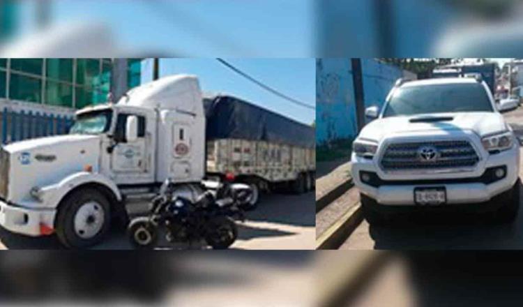 Recuperan dos vehículos robados en Villahermosa