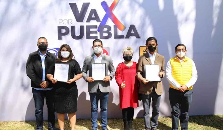 PAN, PRI y PRD concretan ‘Va por Puebla’; Acción Nacional encabeza candidaturas a diputaciones locales
