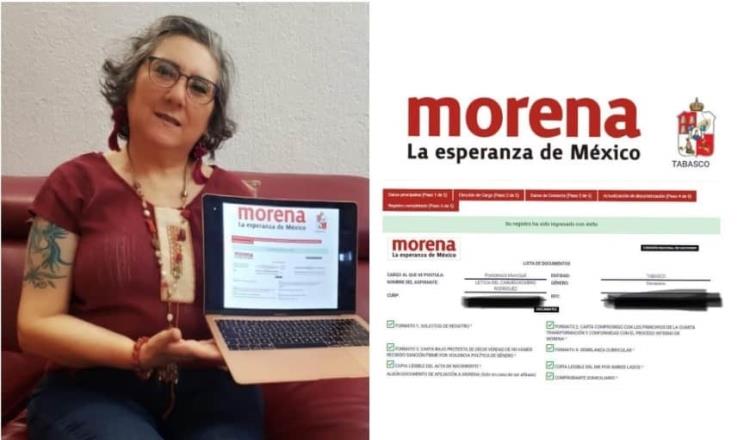 Se registra ex directora del IEM del gobierno nuñista, Leticia Romero como aspirante a la alcaldía de Centro por Morena