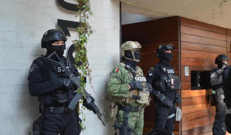 Policías de la CDMX y el ejército decomisan 60 kilos de cocaína en inmueble de la colonia Narvarte