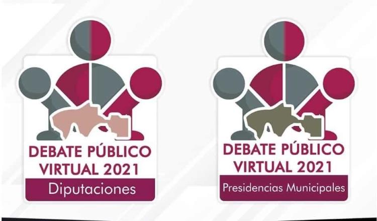 Aprueba IEPCT logotipos para identificar los debates virtuales entre candidatos a diputaciones locales y alcaldías