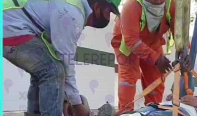 Cae de dos metros trabajador en la planta potabilizadora Gaviotas, solo sufrió golpes