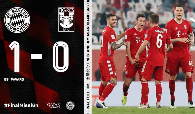 Bayern Múnich, Campeón del Mundial de Clubes de Qatar; vence a Tigres 1-0