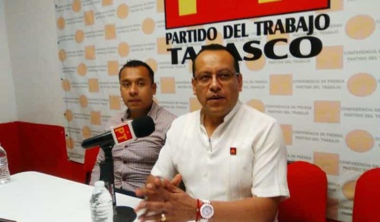 MORENA fue quien no quiso alianza con el PT en Tabasco, asegura Martín Palacios