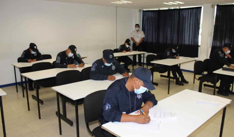 Realizan evaluación de ascensos 2021 a policías de Tabasco 