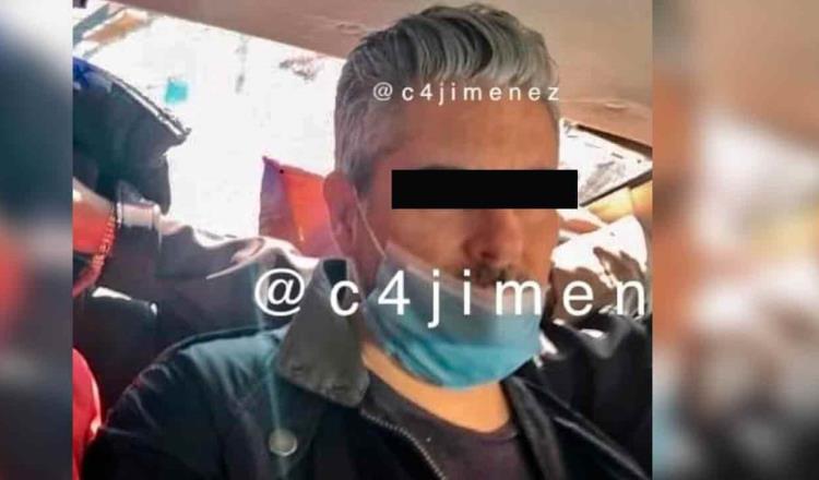Difunden imágenes de la detención del actor Ricardo Crespo
