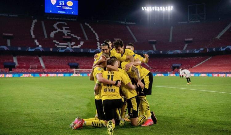 Sevilla cae ante el Dortmund con doblete de Haaland
