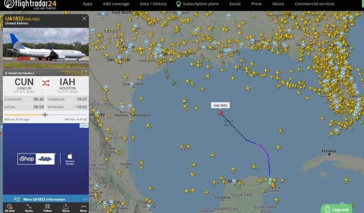 Aterriza de emergencia en Nuevo Orleans avión que partió de Cancún a Houston