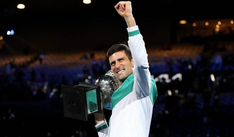 Djokovic, campeón del Abierto de Australia; está a dos GS de Federer y Nadal