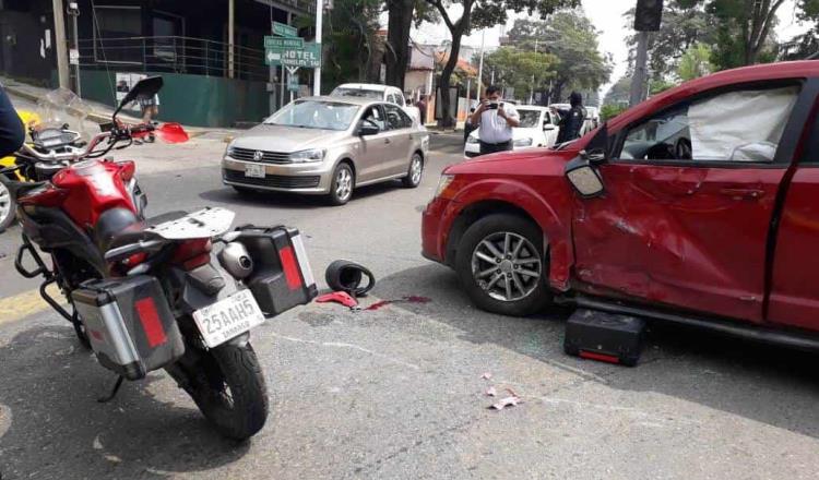 Se registran en Villahermosa tres accidentes automovilísticos