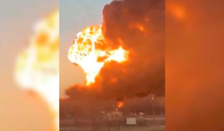 Explotan tren y camión tras colisionar… en Texas, EU 