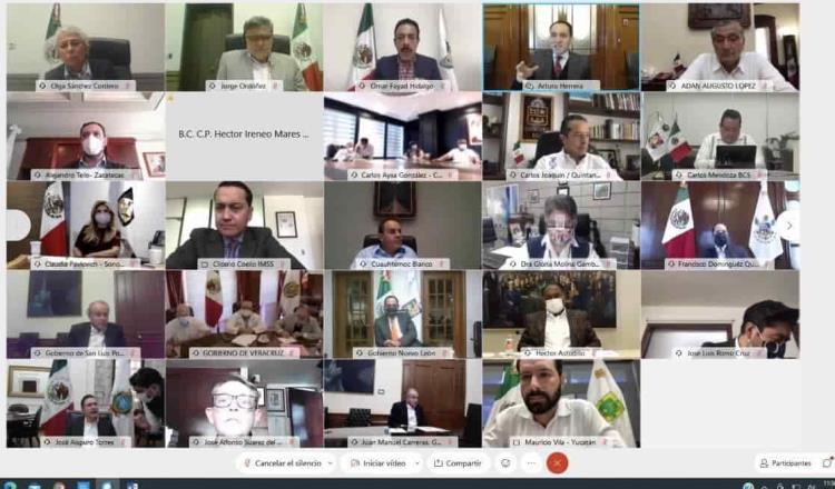 Participa AALH en reunión virtual de gobernadores sobre el Plan Nacional de Vacunación contra el Covid-19