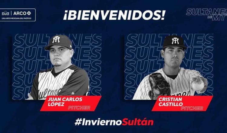 Incorpora Sultanes a los pitcher Juan Carlos López y Cristian Castillo, para próxima temporada de la LMP