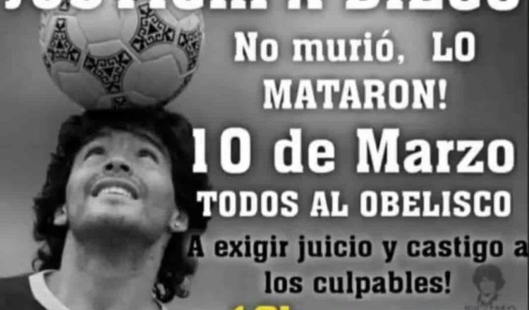 Hija de Maradona convoca a marcha para exigir justicia por la muerte de su padre