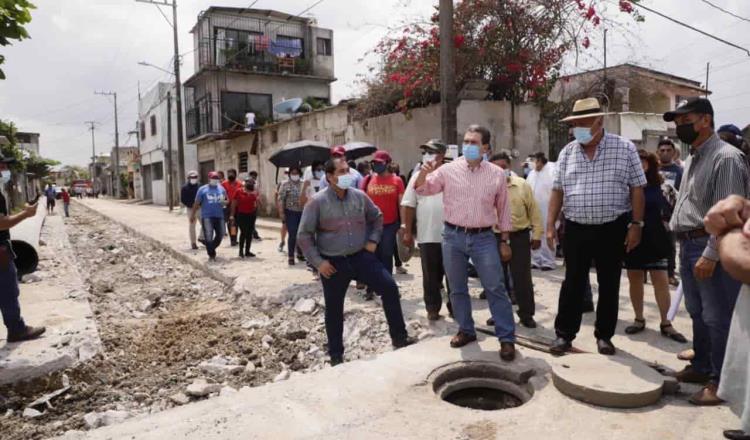 Supervisa Evaristo Hernández obras pluviales en Gaviotas Sur 