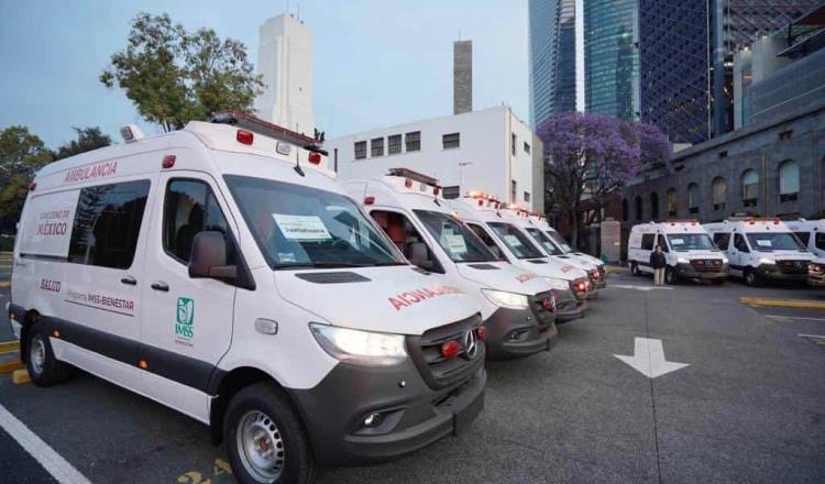 Adquiere IMSS Bienestar 80 ambulancias compradas con donaciones federales