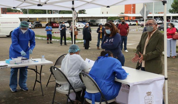 Reportan baja afluencia de ciudadanos a módulos de diagnóstico rápido de Covid