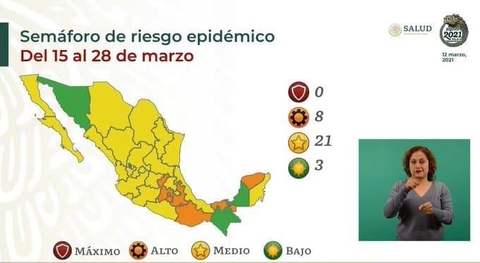 México acumula 193 mil 851 defunciones por Covid-19; Sonora pasa a semáforo verde
