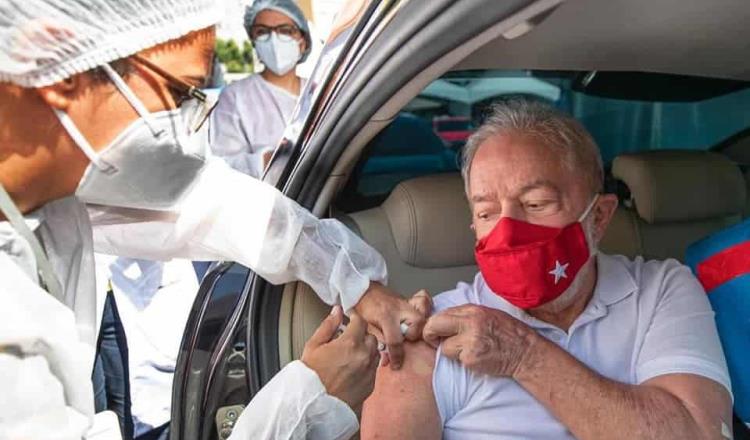 Se vacuna el expresidente de Brasil, Lula da Silva contra el Covid-19