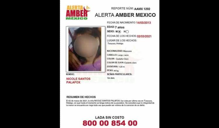 Hallan sin vida a Nicole, niña que tenía una semana desaparecida en Hidalgo