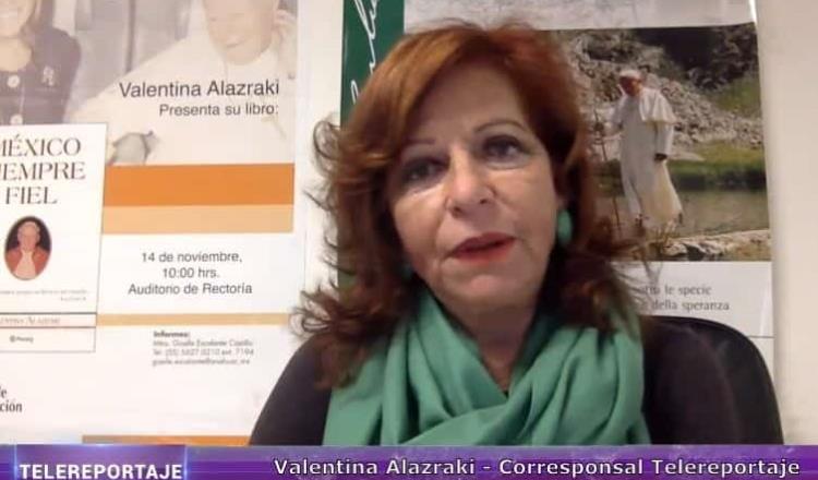 Recibirá Valentina Alazraki reconocimiento de manos del Papa Francisco