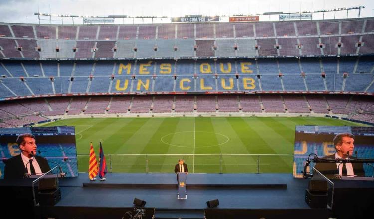 Descarta La Liga descender al Barça por polémica económica