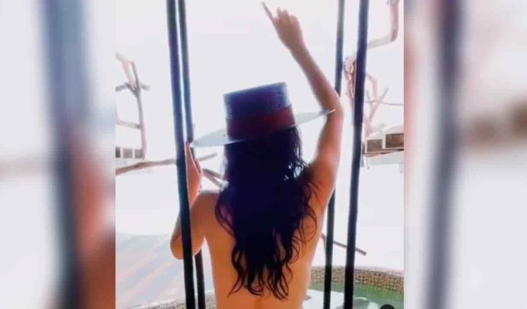 Martha Higareda enciende las redes con video en topless desde Tulum