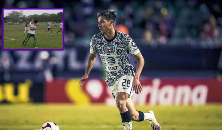Mauro Lainez, jugador del América, recuerda sus inicios como futbolista en Tabasco