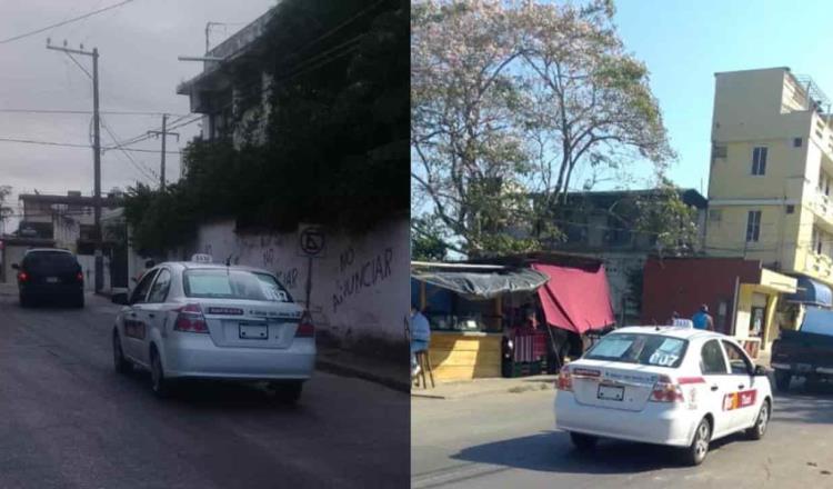 Denuncian proliferación de taxis piratas e invasión de rutas en Comalcalco