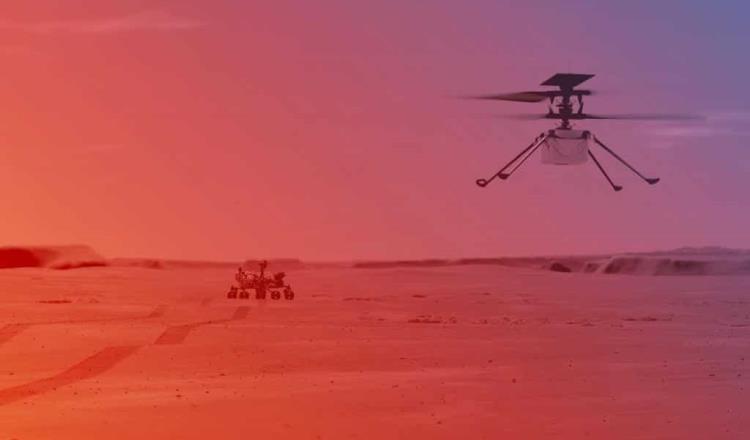 Dron de la NASA que “volará” por primera vez el aire de Marte despegará en abril