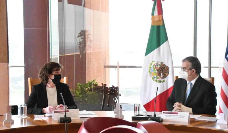 Se reúnen Marcelo Ebrard y Roberta Jacobson para impulsar el desarrollo económico del norte de Centroamérica