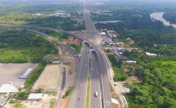 Presenta segunda etapa del libramiento de Villahermosa socavón y daño estructural en uno de los puentes, ventilan