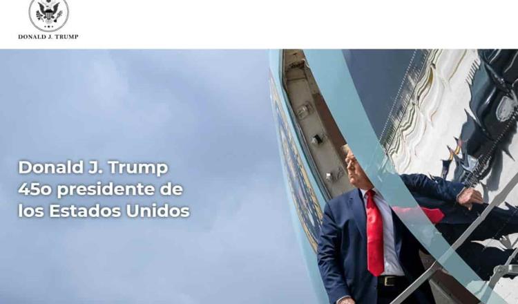 Lanza Trump su página web “45office.com” 