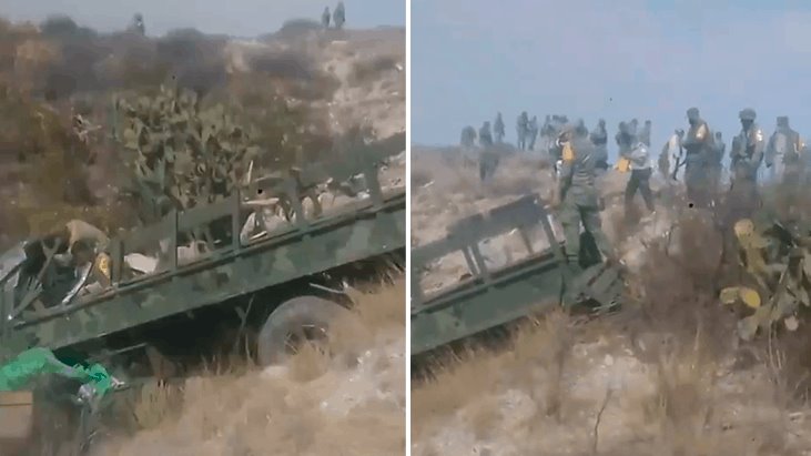 Accidente carretero deja dos militares muertos y 20 heridos
