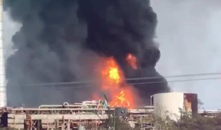 Actualiza Pemex que fueron 7 los lesionados tras incendio en la refinería Lázaro Cárdenas, en Minatitlán
