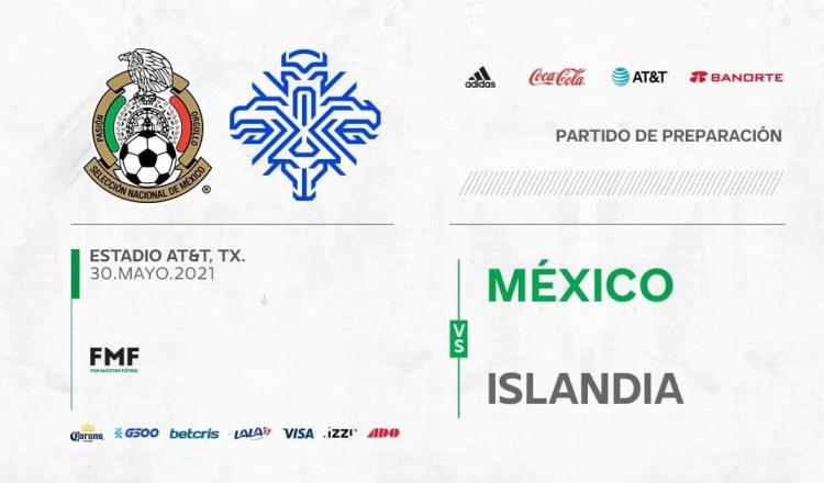 Confirman nuevo partido de México contra Islandia en Estados Unidos