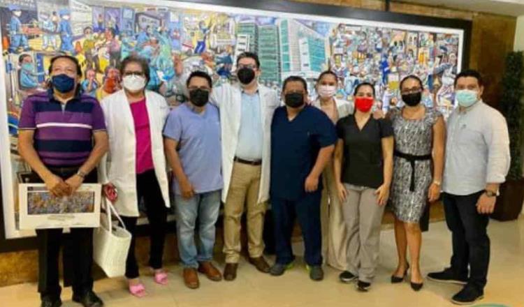 Develan en el Hospital AIR mural dedicado a personal que ha enfrentado la pandemia