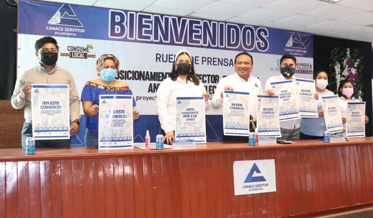 Lanza Canaco Villahermosa campaña de carteles para pedir a próximos representantes populares que los tomen en cuenta