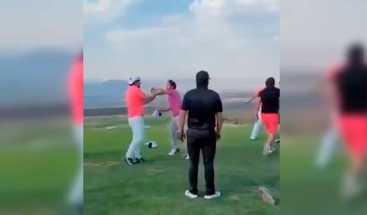 Pelea entre jugadores de golf se viraliza; consideran internautas que se trató de una “golpiza fifi”