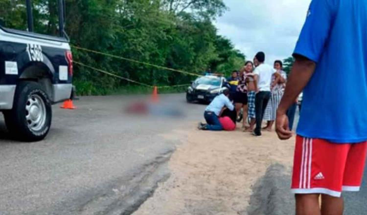 Muere joven atropellado en la vía corta a Cunduacán