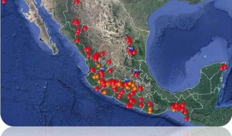 En un mes, incendios forestales suben de 37 a 104 en México