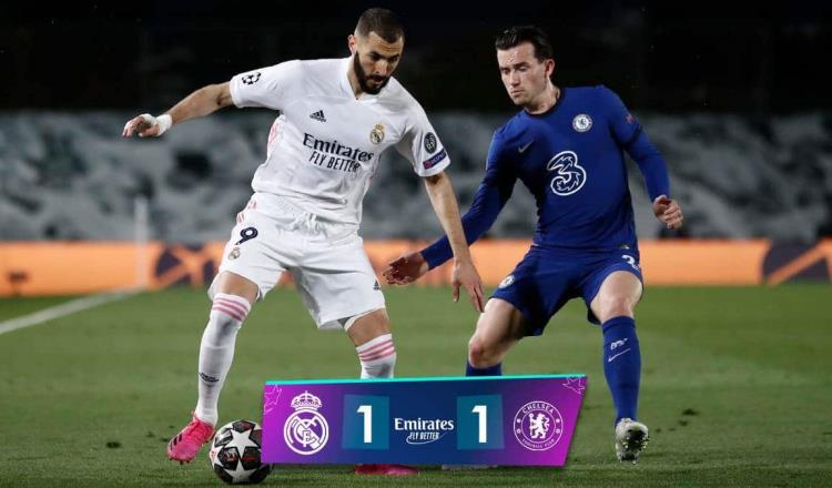 Champions: Real Madrid y Chelsea empatan en Semifinales de Ida