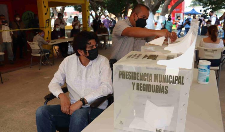 Realizan INE e IEPC simulacro del protocolo sanitario para la jornada electoral